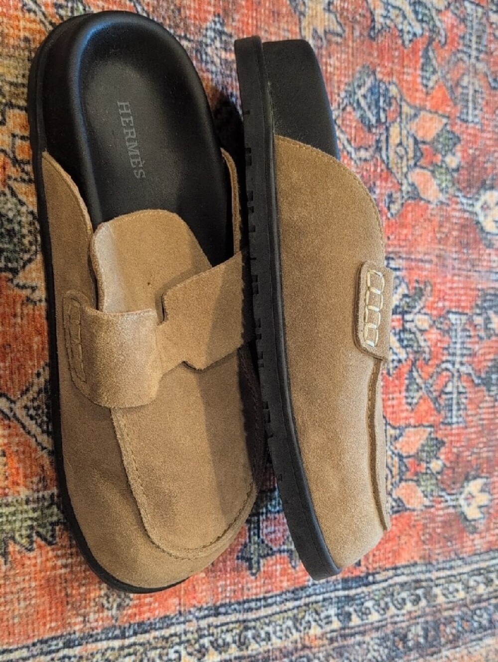 Women’s Suede Slip-On Loafers in Tan - Picture 8 of 10